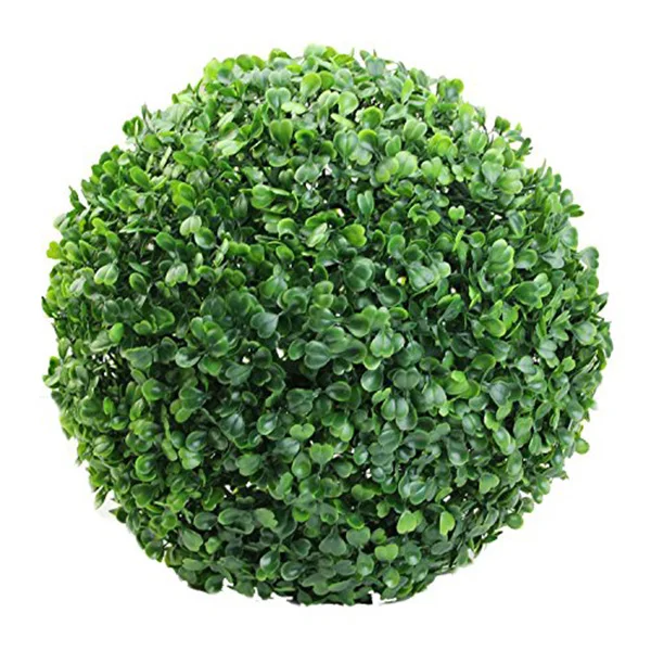 Artificial Plastic Milano Simulation Grass leaf green glass Lantern Ball party home decorative plant 2 piece set 12 | Дом и сад