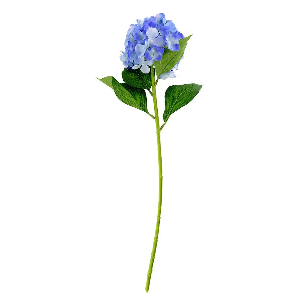 3 шт./лот элегантные красивые синие гортензии с одной головкой Искусственные