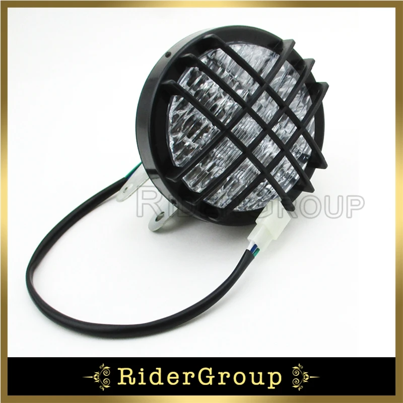 Передняя светодиодная фара 12 В для 50cc 70 90 110cc 125cc 150cc 200cc Quad 4 Wheeler Go Kart вездеход Roketa