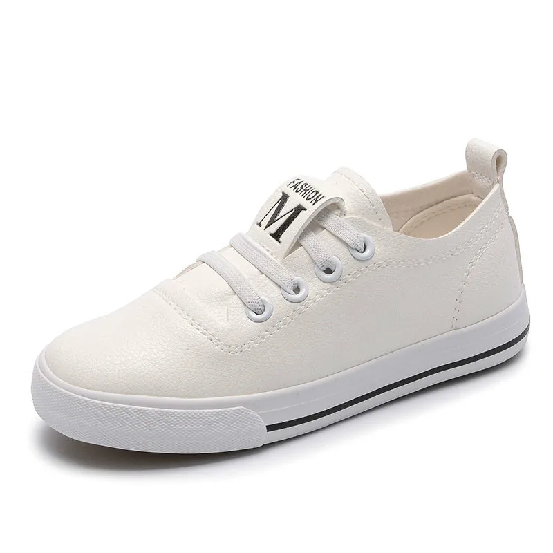 Children Shoes Unisex Kids For Girl And Boys Soft Pu Leather Lace-up Sneakers Size 26-31 ML973 | Детская одежда и обувь