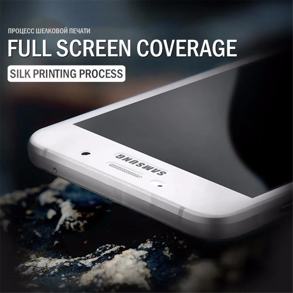 3D полное покрытие закаленное стекло для Samsung Galaxy J3 J5 J7 A10 A20 A51 9H Защита экрана J4 J6 A6