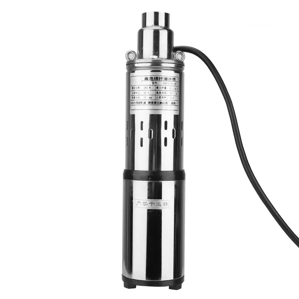 DC48V Deep Well Submersible Screw Pump Stainless Steel Electric Water for Farmland irrigation New | Обустройство дома