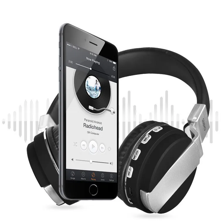 Беспроводной Bluetooth гарнитура игровые наушники 4 1 StereoFoldable аудио Mp3 регулируемые с