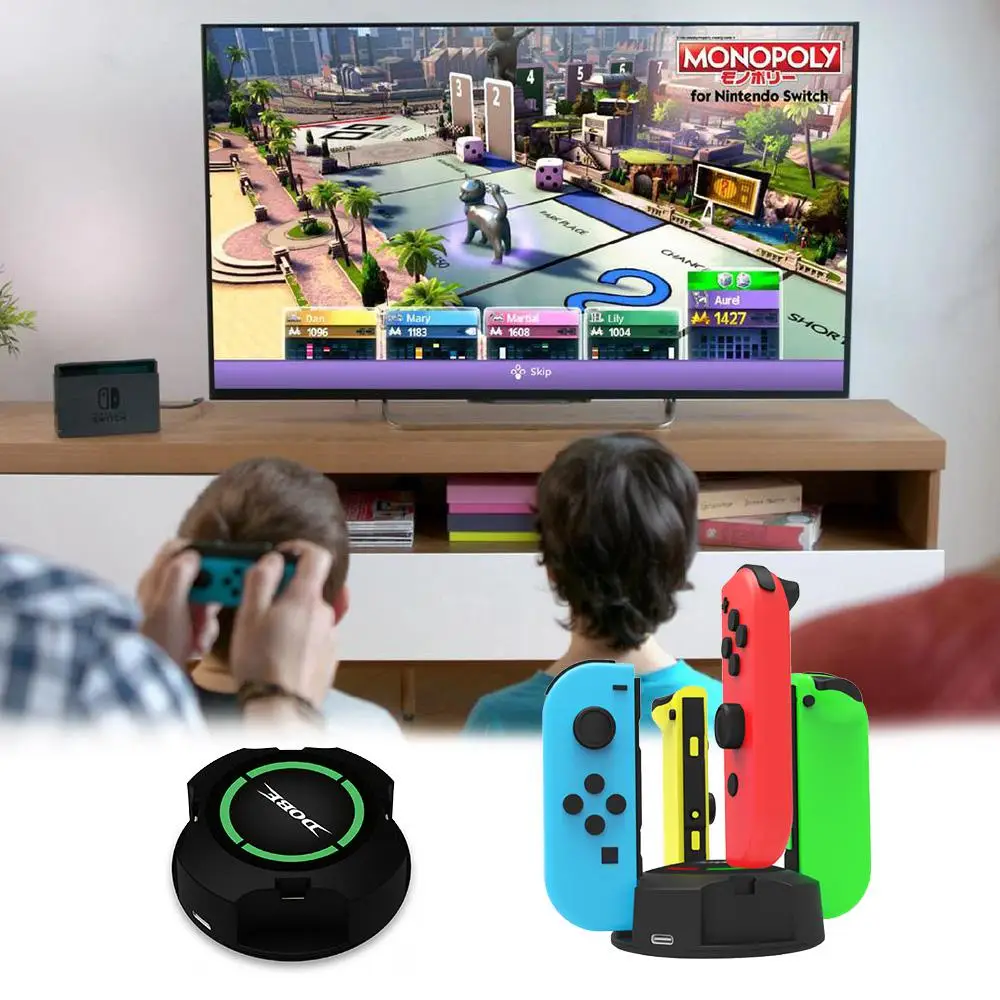 4 в 1 переключатель круглое зарядное устройство для Joy con игровой контроллер док