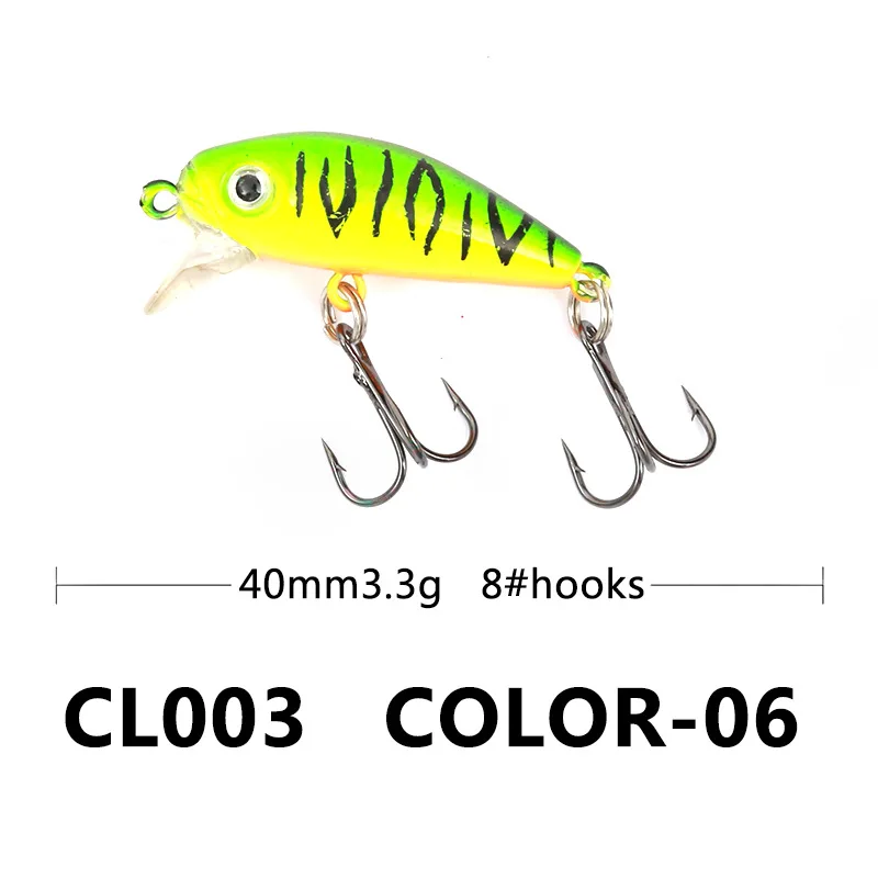 Jeebel 10 шт./лот гольян Crankbait Жесткий Bait 3 5 см/4 г Рыбалка приманки набор искусственный