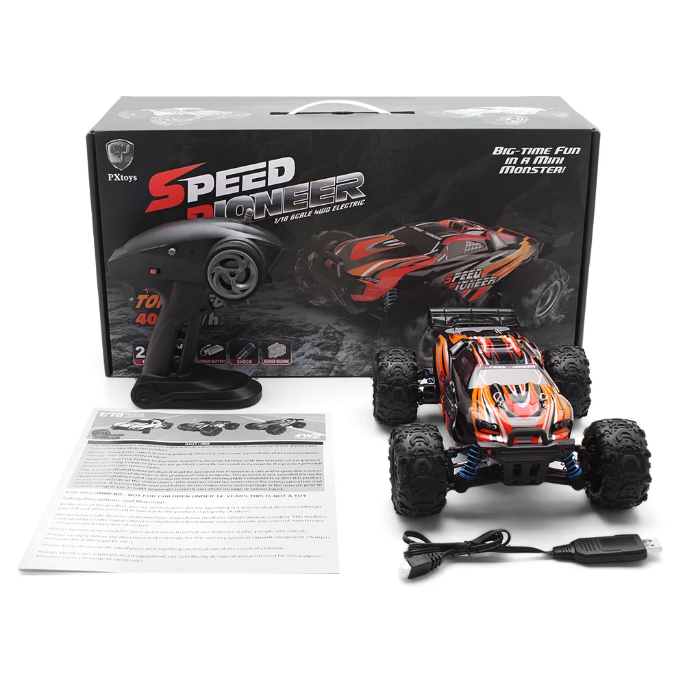 380 матовый двигатель RC автомобили 1:18 Внедорожный гоночный автомобиль RTR 40 км/ч 2 4