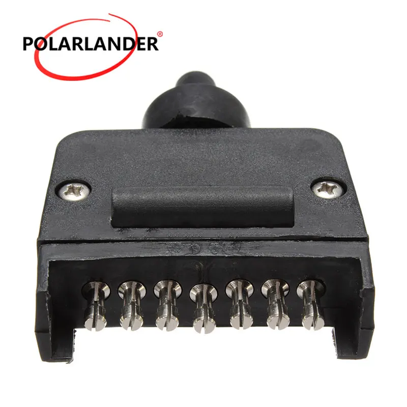 7 Pin Truck Socket Impact Resistant Plastic Trailer Plug Car Flat Outlet Adapter Electrical Replacement Socke | Автомобили и