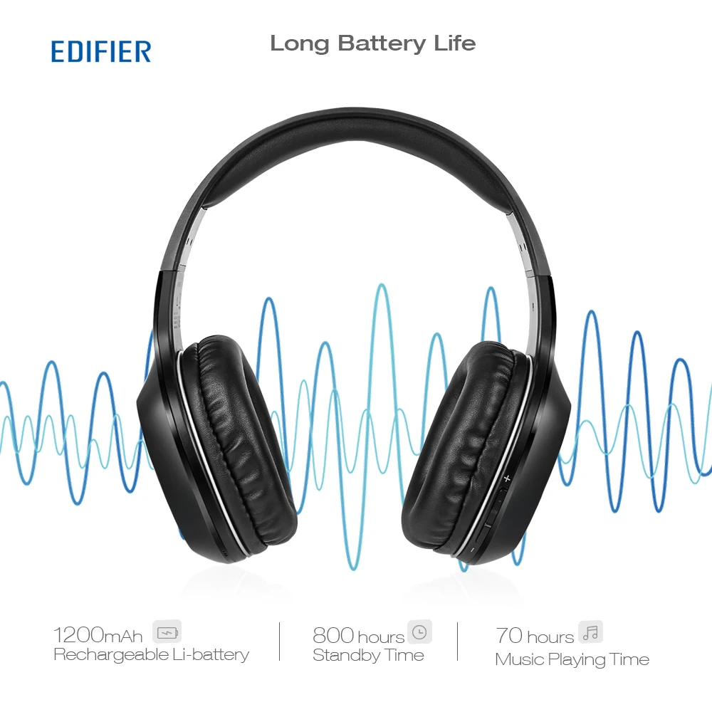 EDIFIER W806BT беспроводные Bluetooth наушники на ухо стерео музыка головная повязка