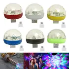 Праздничный свет s DJ светильник RGB меняющий цвет звуковая активация кристалл магический мини диско шар KTV Рождество Свадьба Вечеринка звукосветильник s