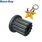 Зубчатая шестерня 13 зубьев, зубчатый шкив с ремнем с одним плоским боковым креплением для вала 8 мм, электрических моторов, ременной привод для скутера, мини-велосипеда