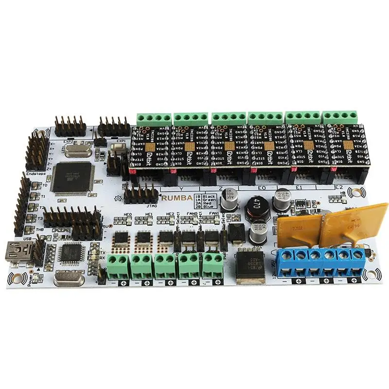 Аксессуары для 3D-принтера материнская плата Rumba + Tmc2130V1.0X6 прошивка Marlin