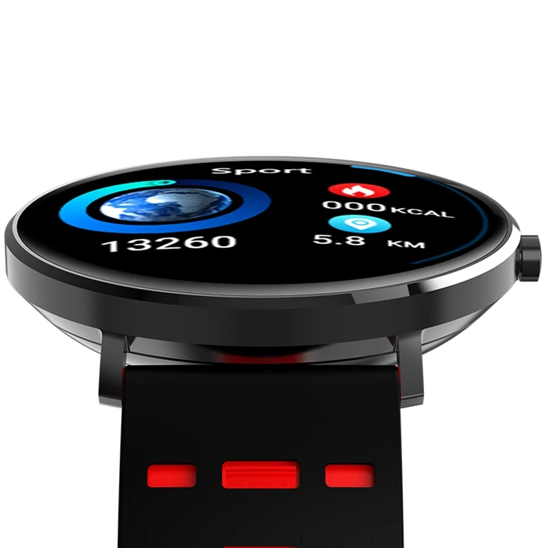 Microwear L6 Смарт часы IP68 Водонепроницаемый Android Smartwatch 1 22 дюйма Bluetooth 4 0 браслет