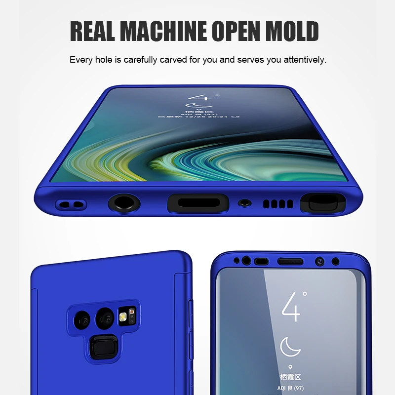 Ударопрочный полный чехол для Samsung Galaxy Note 9 8 10 Жесткий Чехол телефона S7 S8 S9 S10 Plus S10E