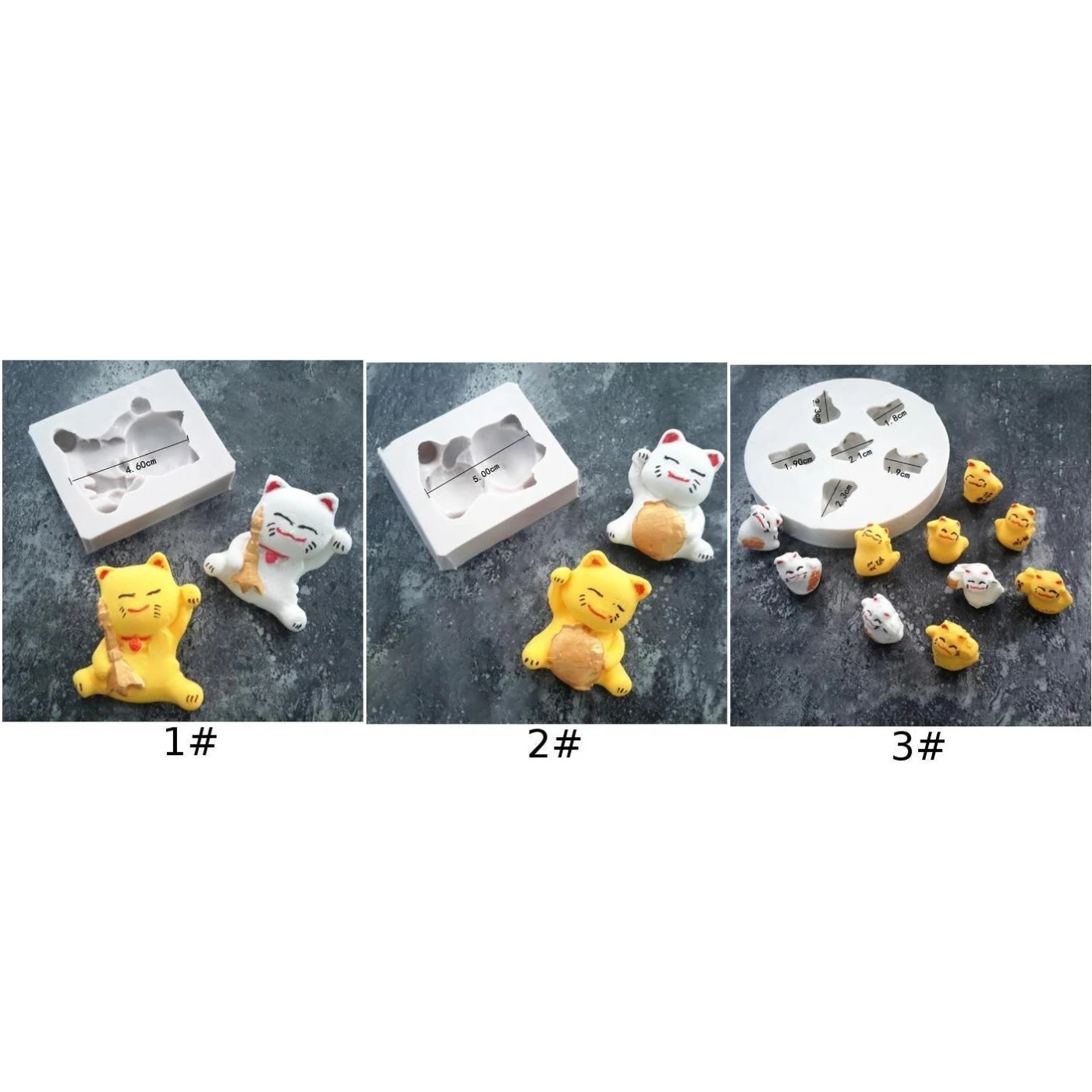 Lucky Fortune Cat Силиконовые помадные формы для украшения торта бытовой выпечки
