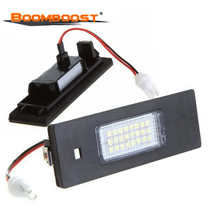 Автомобильные светодиодные лампы номерного знака 2 шт. 3528 SMD белый номерной знак