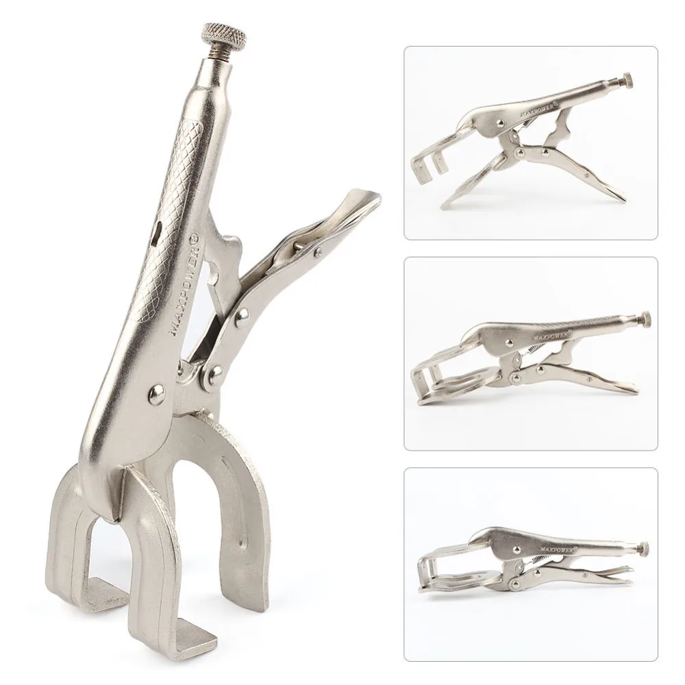 230mm 9 inches Welding Locking U-Clamp U Shape Pliers Sheet Metal working Tool Metalworking Hand Tools Carbon Steel B4 | Инструменты