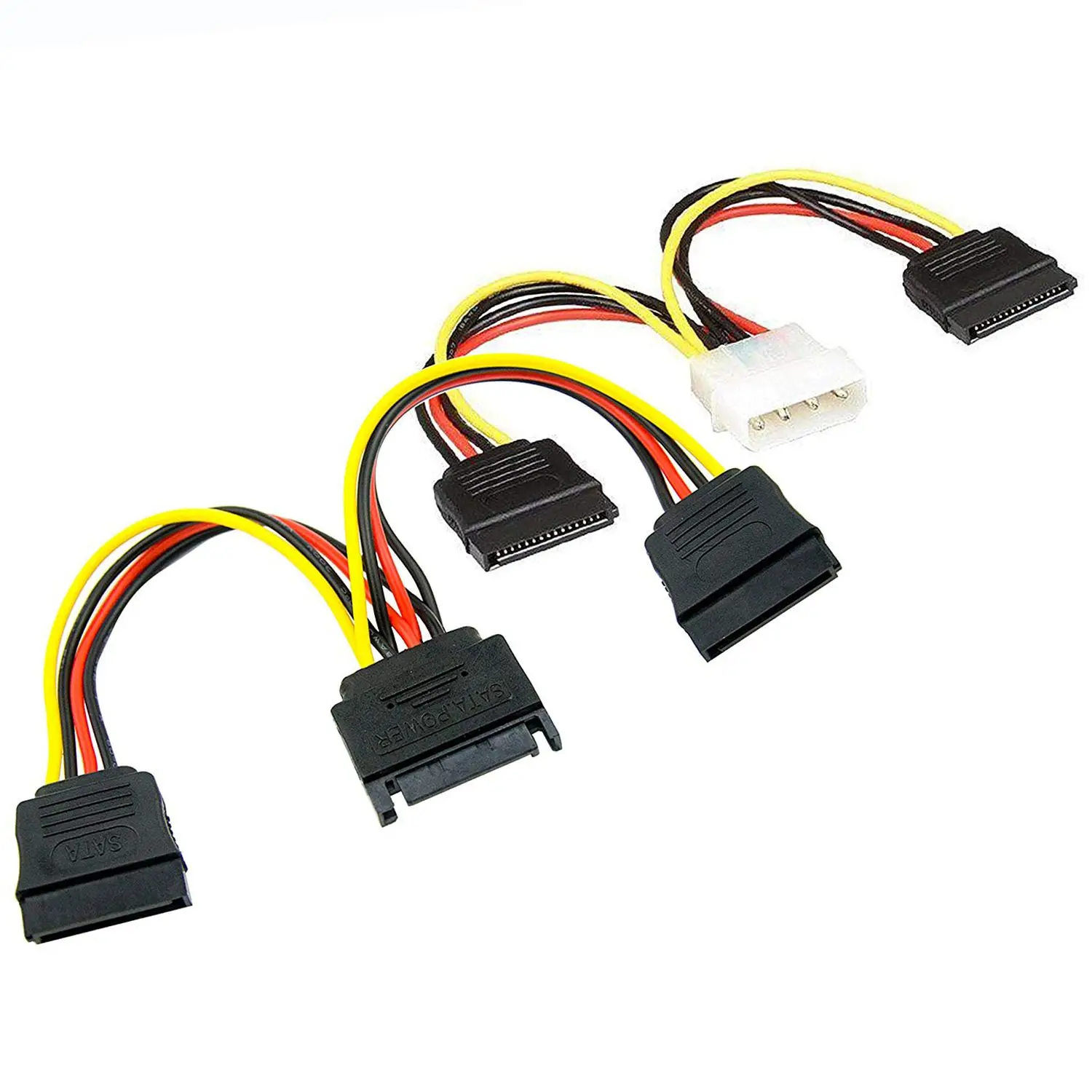Комплект подключения жесткого диска SSD / SATA (1x4 Pin на двойной 15 кабель питания 1x15