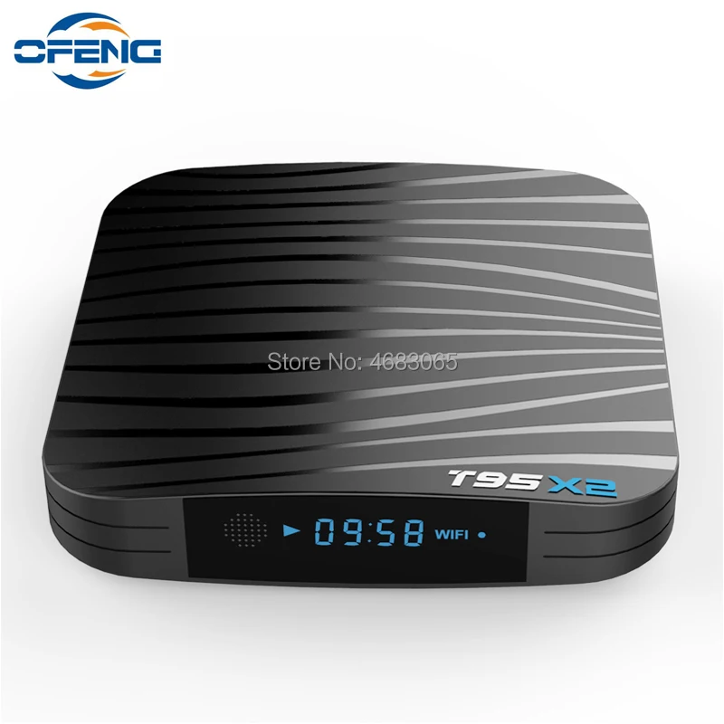Smart TV BOX Android 8 1 T95X2 4 ГБ 32 64 Гб четырехъядерный процессор Amlogic S905X2 H.265 4K Youtube