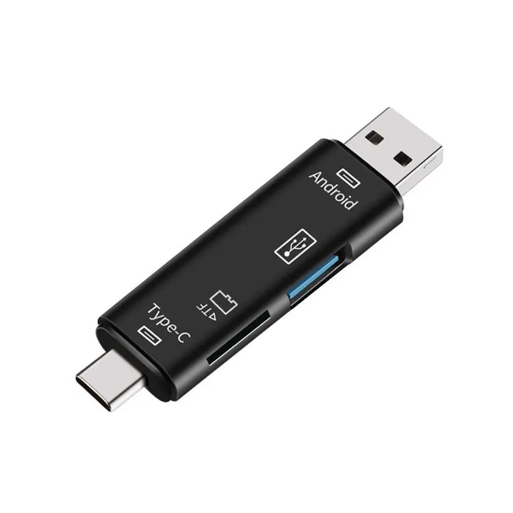 5 в 1 Многофункциональный ОТГ кард ридер Micro SD/sd карта/USB Поддержка TF Android Type c
