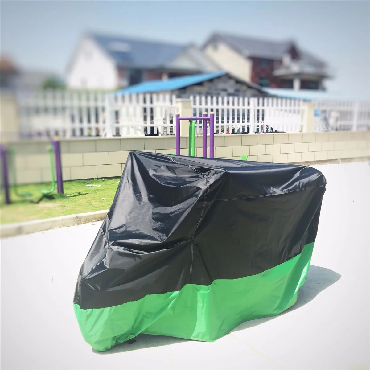 

Mofaner Universal Waterproof Motorcycle Cover Sheet Motorbike Moped Scooter Rain Large Size