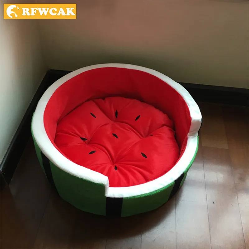 RFWCAK Складная Собака постельные матрасы фрукты теплая подстика для животных
