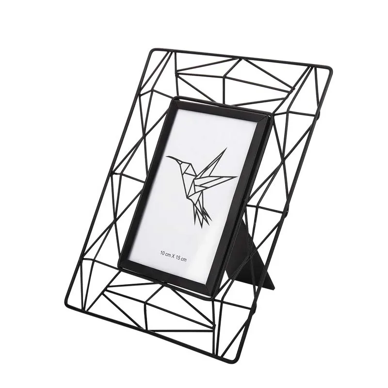 ALIM HOT Pendulum Photo Frame Creative Hollowed Iron Skeleton Desktop Baby | Дом и сад