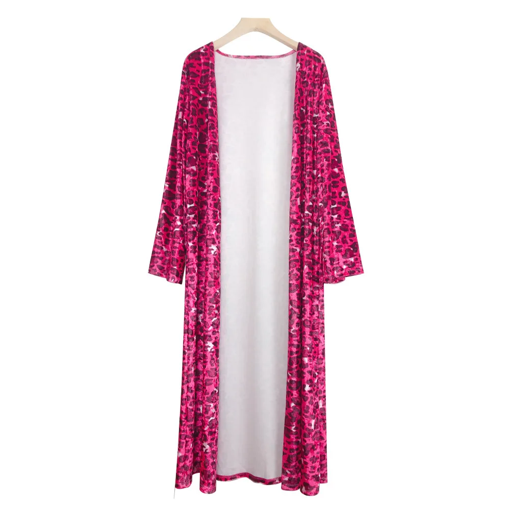 Try Everything Print Leopard Cardigan Women Long Sleeve Oversized Ladies Cardigans 2019 Summer Casual Coat