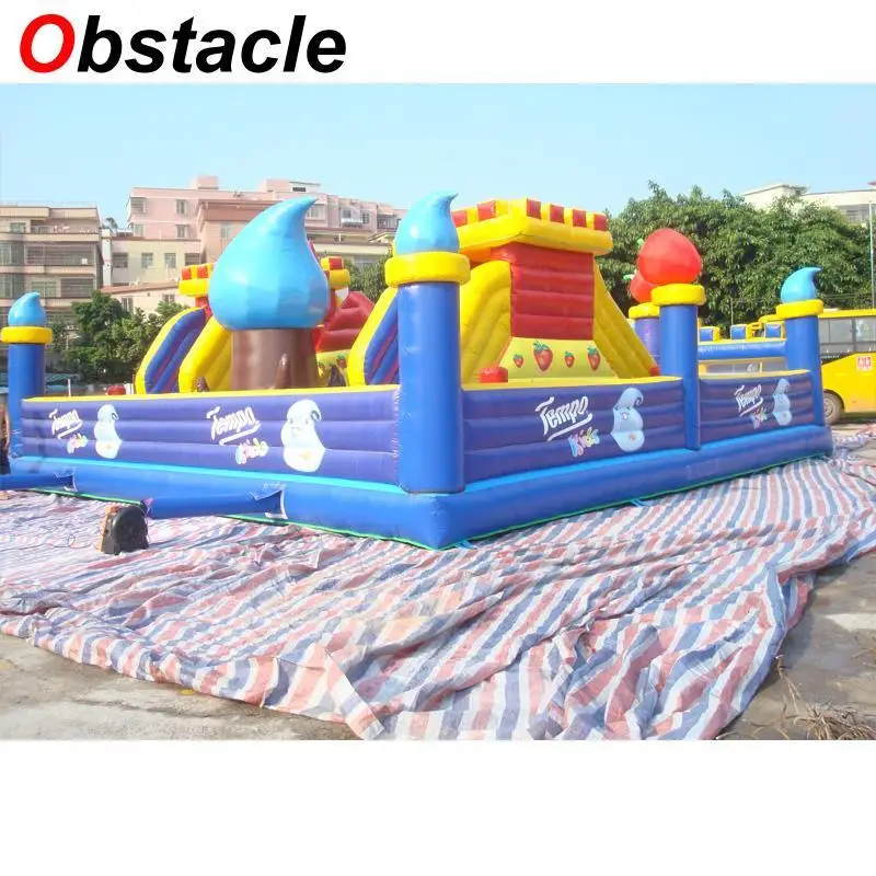 Используется надувной замок батут надувная большая горка для детей оборудование
