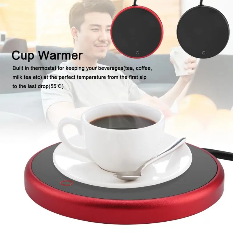 Electric Cup Warmer Pad Desktop Tea Coffee Milk Mug Heater Coaster Tray 220-240V | Дом и сад
