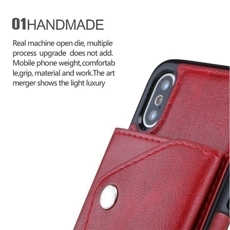 KISSCASE Leather Phone Case For iPhone Xs Max 6 6S 7 8 Plus XR X Cover Flip Wallet Key Bag Card Holder With Lanyard Capas | Мобильные