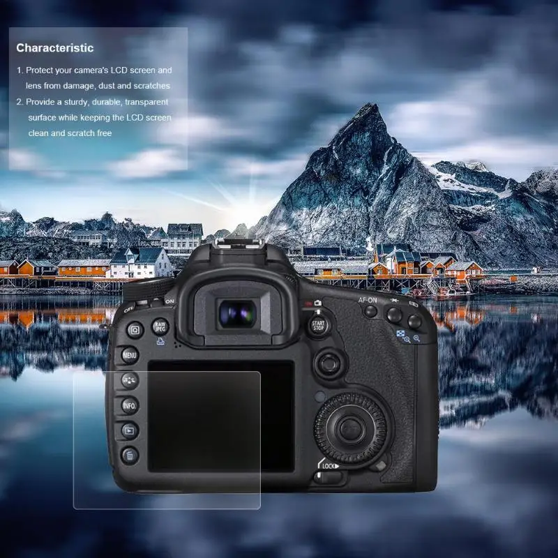 Защита для камеры HD закаленное стекло камера ЖК-экран Защитная пленка Canon EOS 800 DSLR