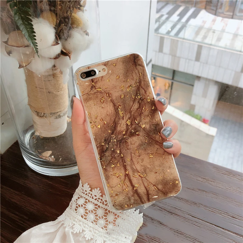 KISSCASE мраморный чехол для iphone X 6 6s 7 8 PlusFashion позолоченный Блестящий блестящий