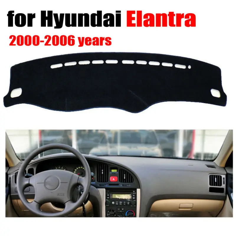

Чехлы для приборной панели автомобиля, коврик для Hyundai Elantra 2000-2006 лет, левосторонний коврик для приборной панели, чехол для автомобиля
