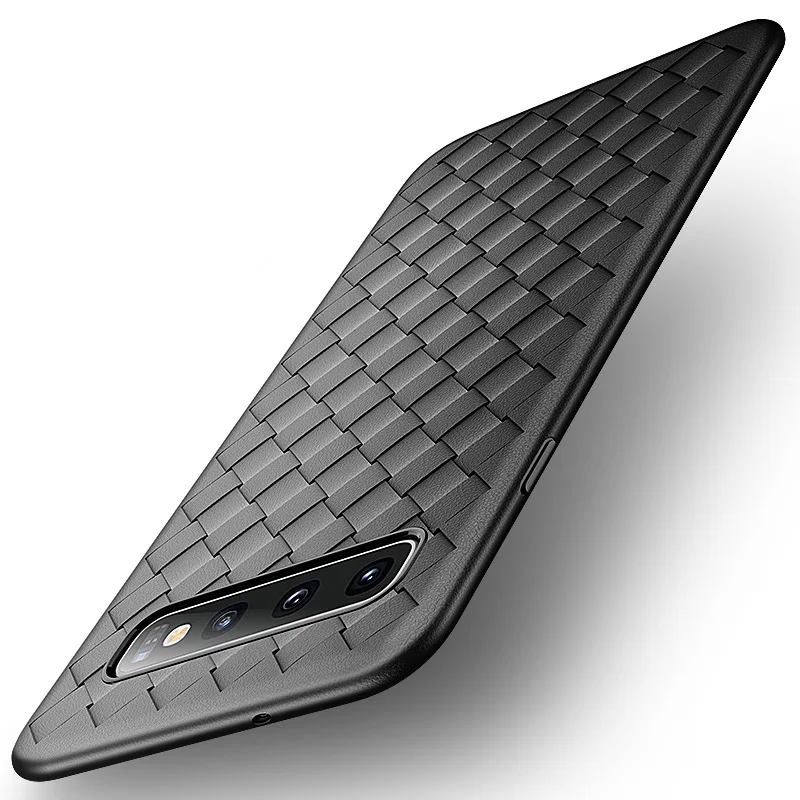 Msvii Phone Case for Samsung S10 Silicone Cover Galaxy Plus Back Covers Leather Funda |