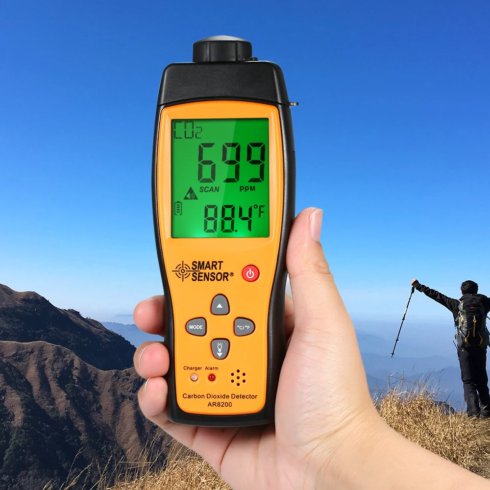 Портативный датчик углекислого газа AR8200 | Инструменты