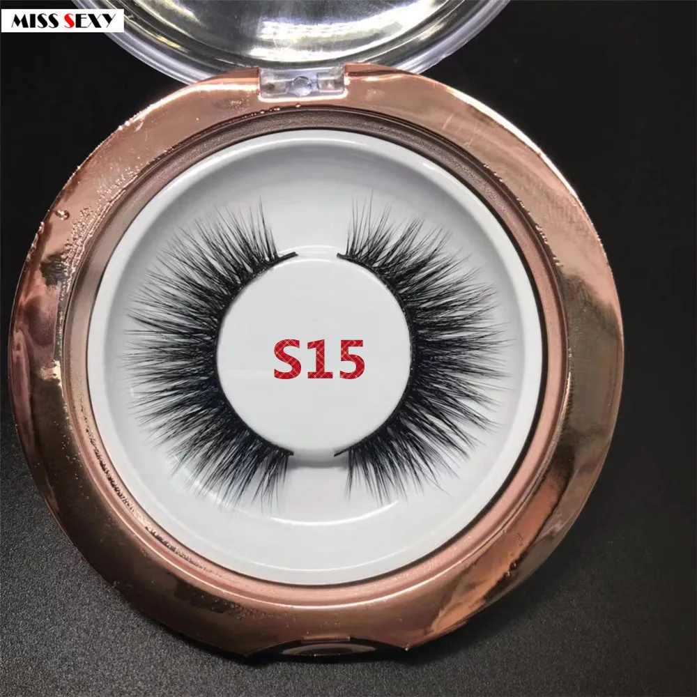 3 пары Miss sexy lash S15 3D норковые накладные ресницы толстые ручной работы макияж набор