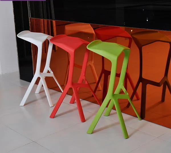 Минималистский современный дизайн Пластик стекируемые Миура барный стул