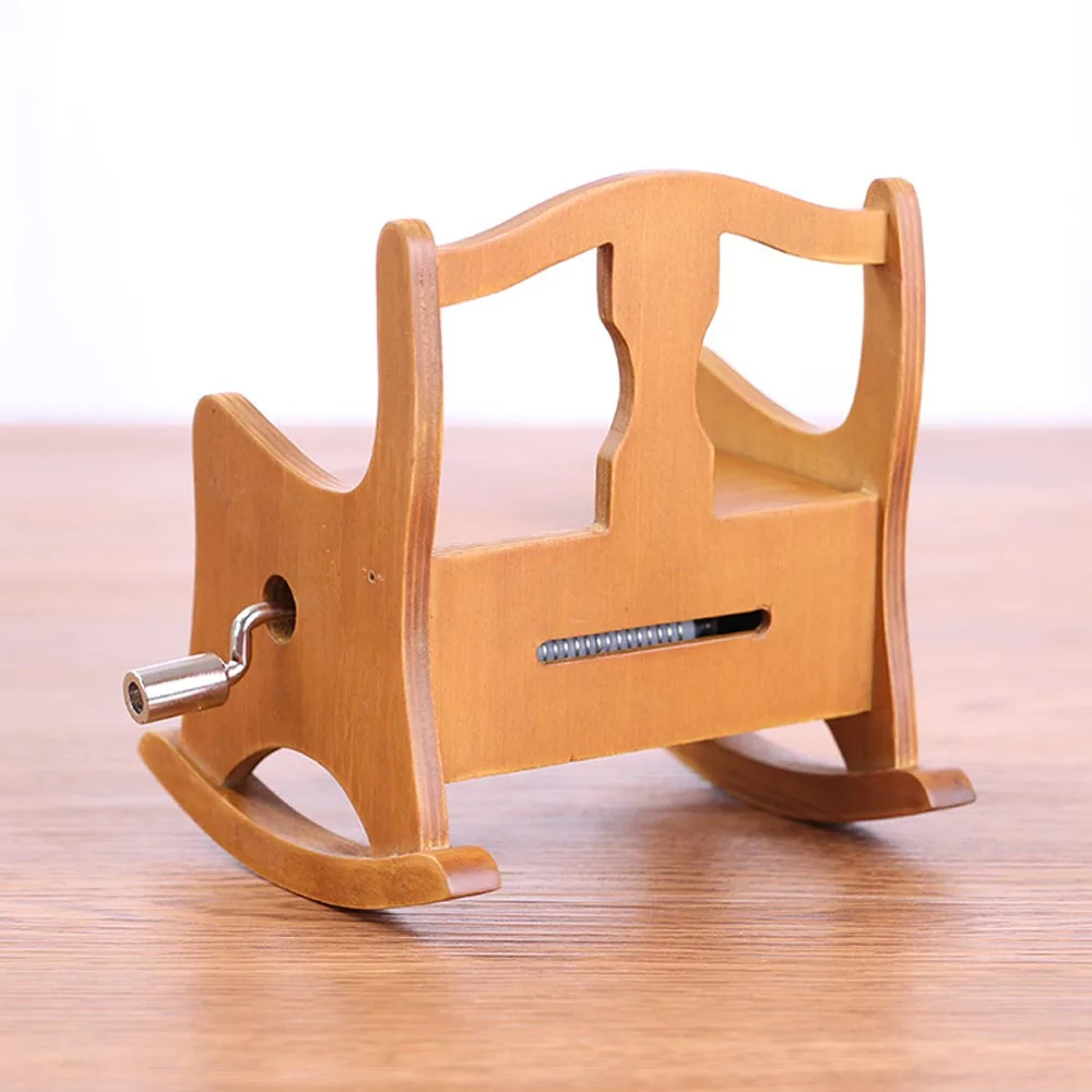 15 тон DIY ручной коленчатый деревянный стул Музыкальная шкатулка с отверстием для