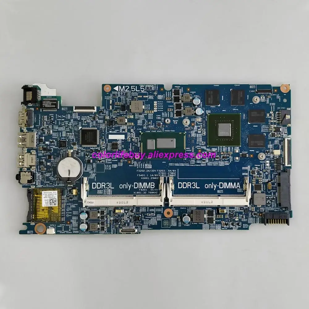 

Genuine CN-0DPX9G 0DPX9G DPX9G DOH50 12311-2 w i7-4510U CPU GT750M/2GB GPU Laptop Motherboard for Dell Inspiron 7537 Notebook PC