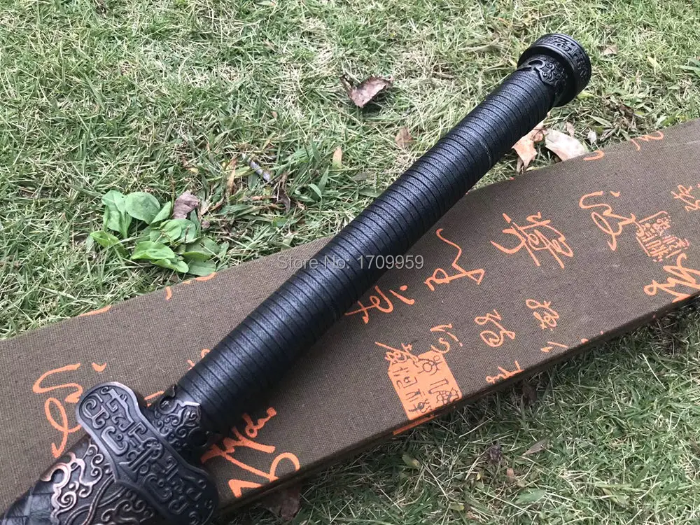 Ручной работы китайский кунг фу Broadsword Цин Дао меч крепкий 60HRC Высокая марганцевая