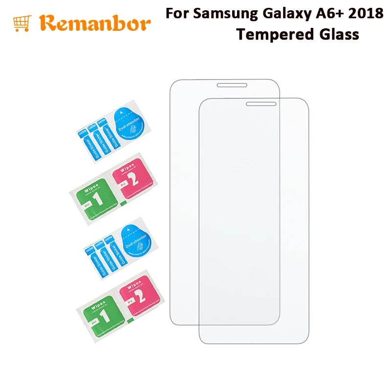 Remanbor для samsung Galaxy A6 + 2018 закаленное Стекло Экран защитный Сталь замена пленки A9 Star