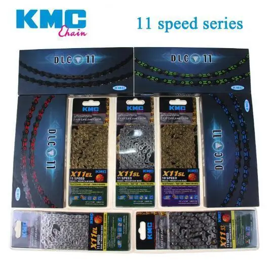 Цепь KMC X8 X9 X9sl X10 X10sl Kmc X11sl Catena Della 9 S 10 11 Oro на МТВ/дороге Shimano 8 speed 116l|Велосипедная