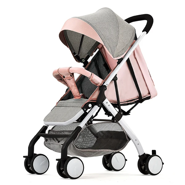 Wisesonle Multi Functional четыре Детские коляски алюминиевый сплав одна рука складной