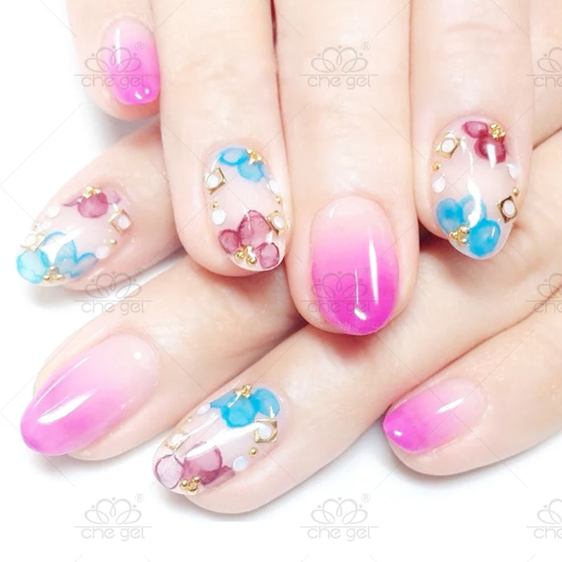 Sale 15ML Popular Nail Polish Watercolor Ink Water Dyeing Marble Pattern Colorful Nails Gel Art | Красота и здоровье