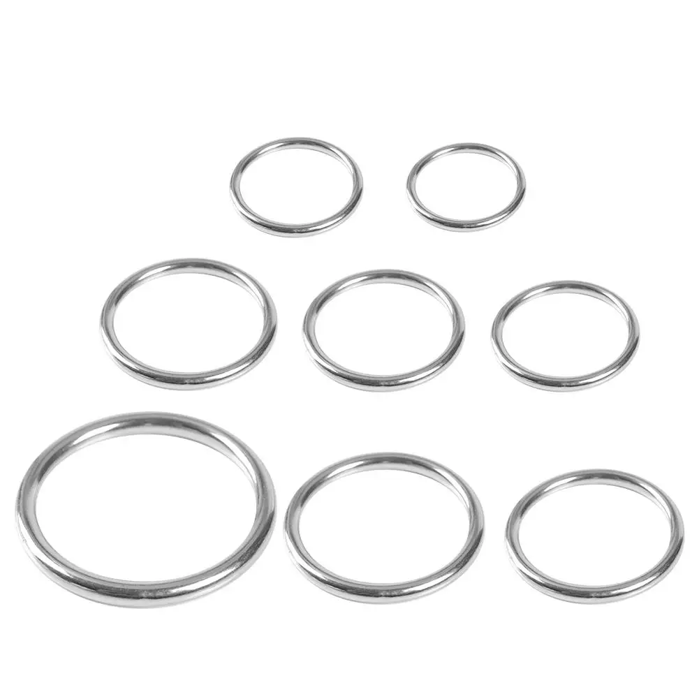 

Diving O Ring Heavy Duty 1Pc Boat Marine 304 Stainless Steel Polished O Ring Smooth Welded Tool for Marine Diving Luggage Bags