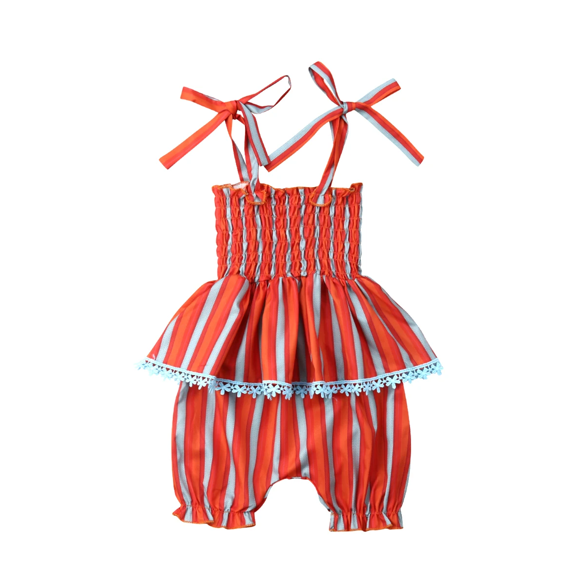 2019 одежда для маленьких девочек топы в полоску на бретелях платье шаровары шорты