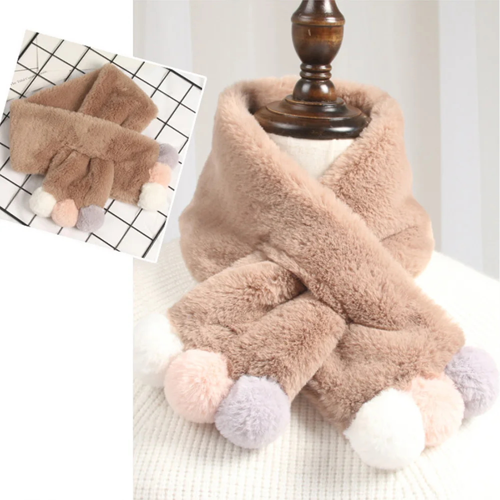 Шею Крытый шарф милые мягкие плюшевые подарок для мальчиков и девочек детский