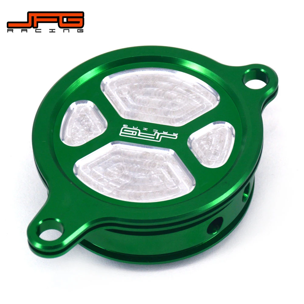 Алюминиевый Масляный фильтр для мотоцикла CNC Крышка KAWASAKI KLX450R 2008-2015 KX250F KXF250 2005-2016