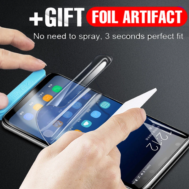 

Full Cover Hydrogel Film For Samsung Galaxy S10 Plus S10 Lite Screen Protector For Samsung Note9 S9 Plus A9 2018 Protective Film