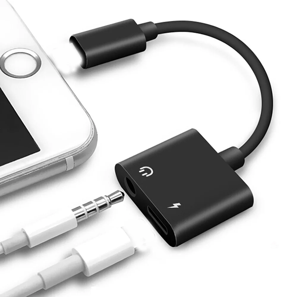 LISM 2 в 1 аудио адаптер Ios 12.1.4 для iPhone 7 8 Plus X до 3 5 мм наушников Наушники Jack Aux зарядный
